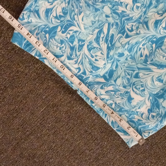 🌊Michael Kors🌊 - Turquoise/White Marble Lake Swirl Skirt - Picture 8 of 9